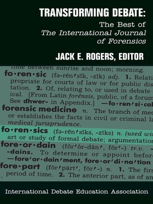cover image of Transforming Debate